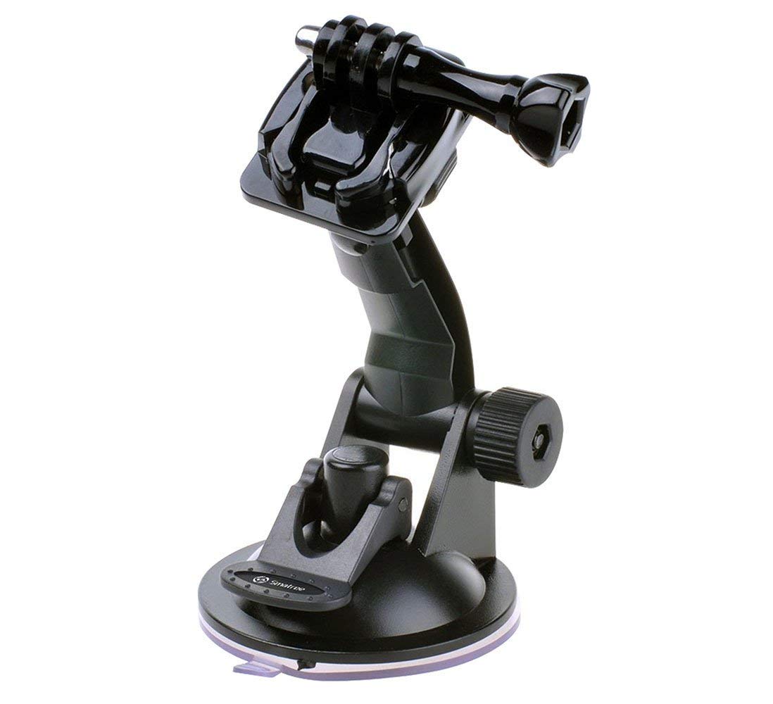 Smatree Suction Cup Mount Compatible for G*pro Action Camera 12/11/10/9/8/7/6/5/4/3+/3/Session/DJI OSMO Action 4/3 Camera