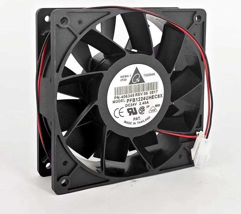 Javosaw PFB1224UHEC8X Inverter Cooling Fan PFB1224UHEC8X DC24V 2.40A 5800RPM 12CM Large Air Volume Cooling Fan