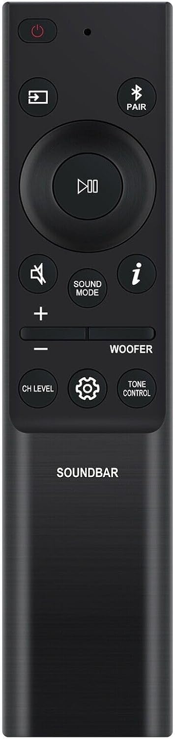 NTQinParts Soundbar Remote Control Controller Replacement for Sams?ng HW-B400F/ZA HW-B550F/ZA HW-B630F /ZAHW-B750F/ZA B-Series Soundbar System TV