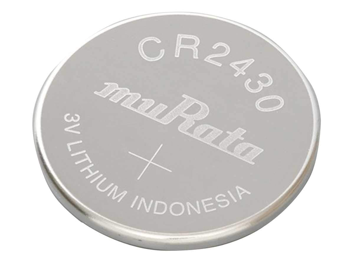 Murata CR2430 Battery DL2430 ECR2430 3V Lithium Coin Cell (5 Batteries)