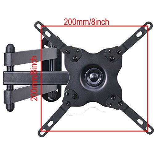 VideoSecu Full Motion Swivel Tilt TV Wall Mount Bracket with Removable Mount Adaptor for Philips 19 22 23 24 26 28 29 32 37 39 42 47 inch LCD TV ML14B