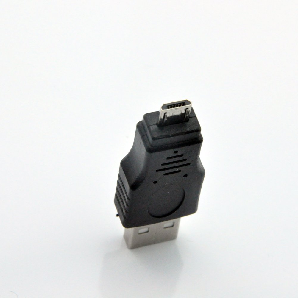 UCEC USB 2.0 Adapter - A-Male to Micro-Male - Black (2 Pack)
