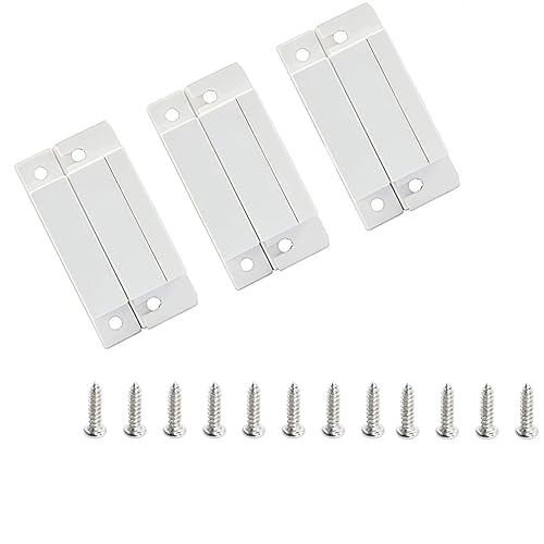 MC-31 NC Surface Mount Wired Security Window Door Contact Sensor Alarm Magnetic Reed Switch, for Home Security and Burglar Alarm Systems, Sets of 3