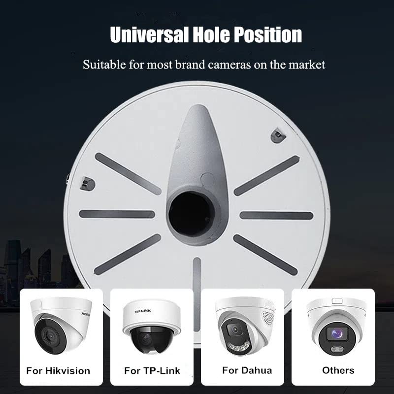 V-FiabilidadI-Shaped Telescopic Security Camera Mount Bracket - Adjustable 11.8-23.6 Inches, Universal Ceiling/Wall Mount for Dome CCTV/IP Cameras