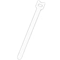 NavePoint 10 Inch Hook and Loop Reusable Strap Cable Cord Wire Ties 25 Pack White