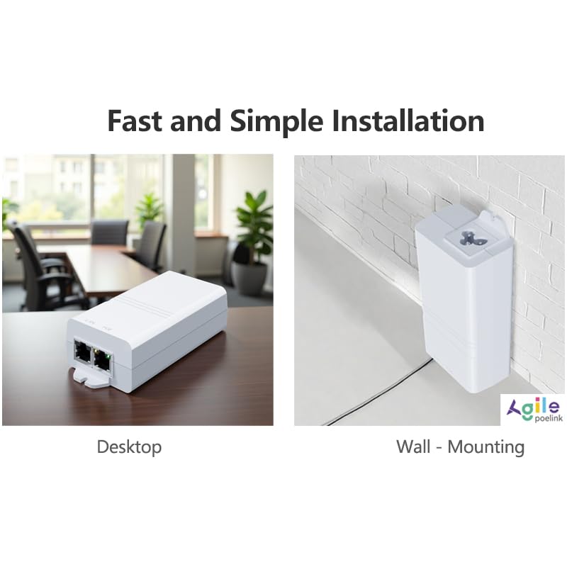 Gigabit PoE+ Injector 30W IEEE802.3at/af Compliant AG-P200