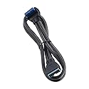 CableMod ModMesh Sleeved Right Angle Internal USB 3.0 Cable (Carbon, 50cm)