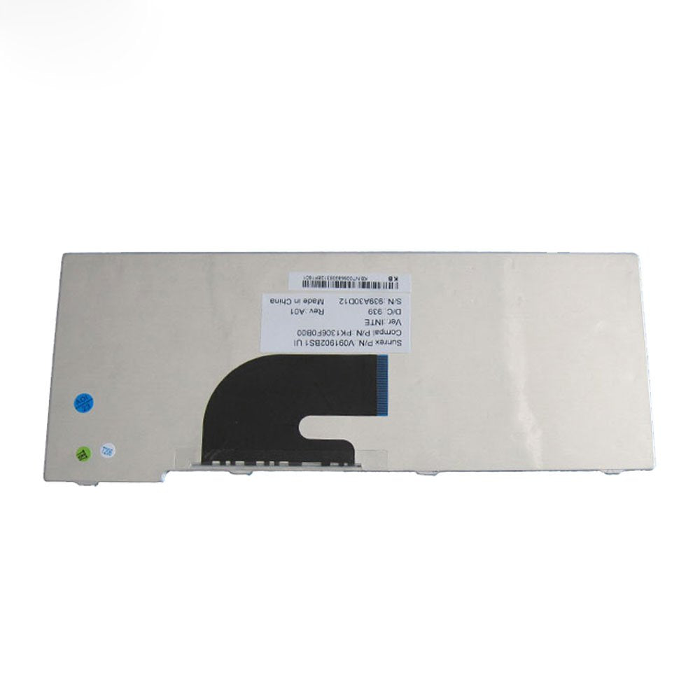 YUHUAI Laptop Replacement Keyboard Fit Acer Aspire ZG5 ZG8 ZA8 D150 D210 D250 EM250 KAV10 KAV60 US Layout (White)