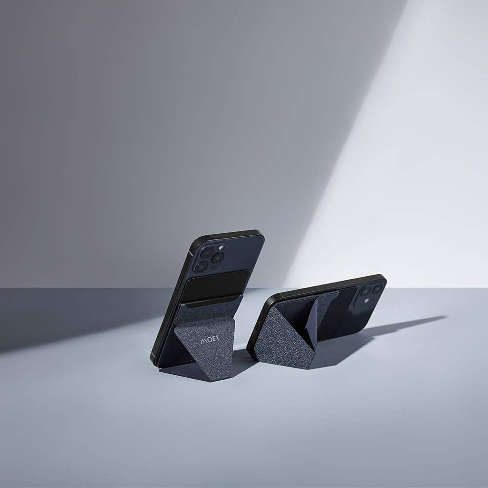 MOFT Adhesive Card Holder for Android, iPhone and Most Smartphones, 2 Viewing Angles, Slim Phone Stand (Starry Grey)