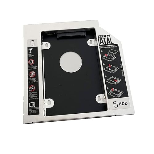 DY-tech 2nd Hard Drive HDD SSD SATA Caddy for HP Pavilion G4 G6 G7 G6-1110ss G6-1156er
