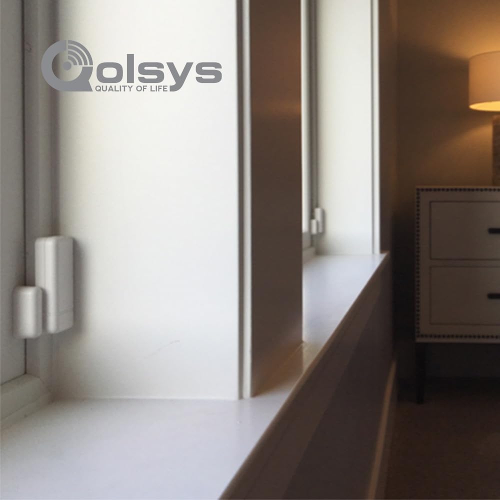 Qolsys DW Mini-S (2-Pack) Wireless Contact Sensor for Windows & Doors - S-Line Encrypted 319.5 MHz - Window Alarm Sensor for Smart Home - Create