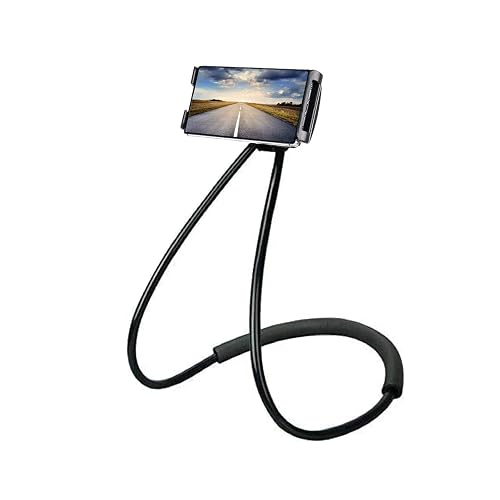 Chapter Seven Universal Smart Mobile Phone Stand,Hanging on Neck Cell Phone Mount Holder, Flexible Lazy Bracket DIY Free Rotating for Multiple
