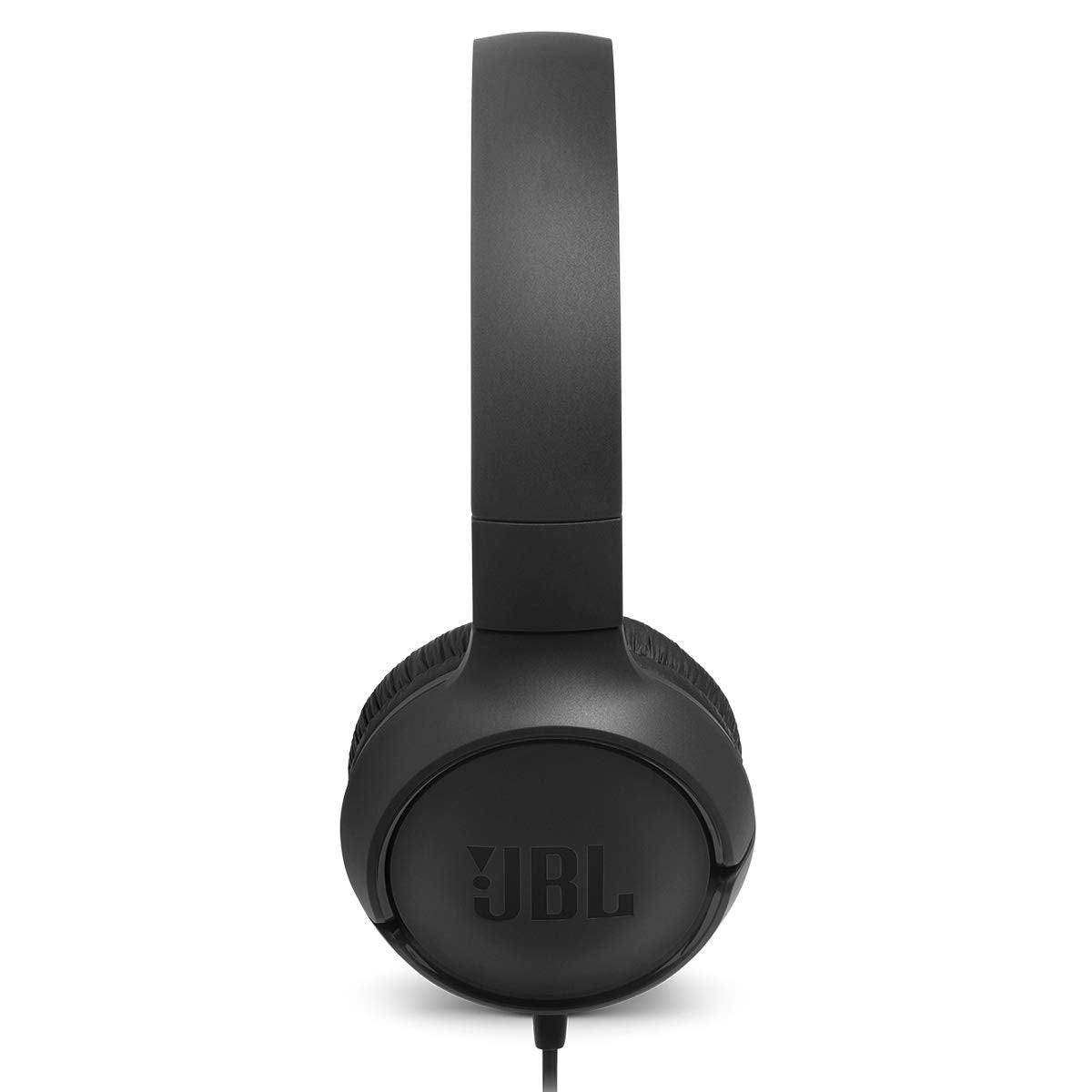 JBL Tune 500 - Wired on-ear headphones, JBL Pure Bass Sound, 1-button remote/mic, Tangle-free flat cable, Lightweight and foldable design, Ask Siri or