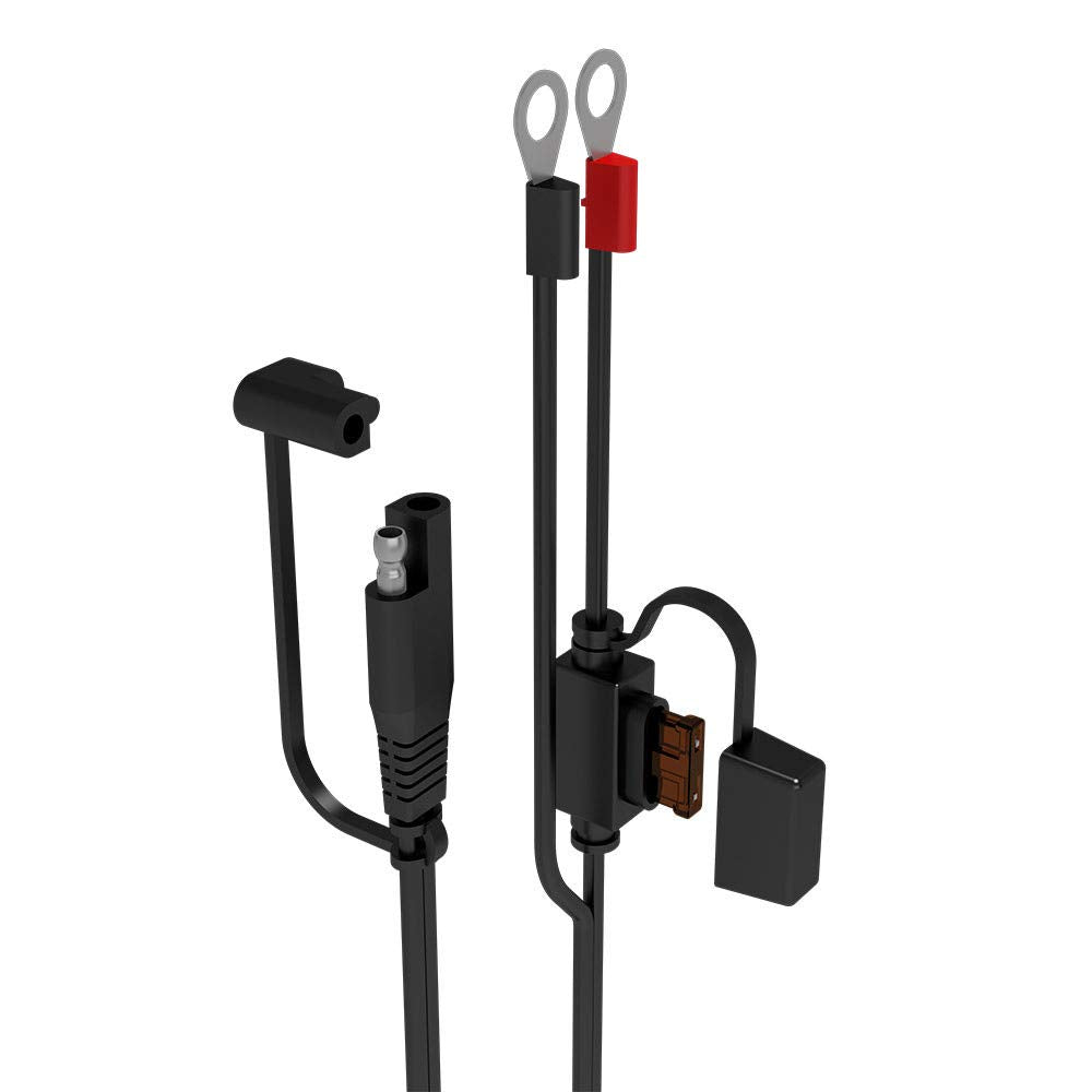 Battery Tender Ring Terminal Accessory Cable and USB Charger Adapter Combo - Battery Cord & 2.1 AMP USB Charging Adapter for Mobile Devices