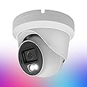 Inwerang 8MP 4K PoE IP Security Dome Camera Outdoor, Full Color Turret IP Camera with Smart Dual Light, Two Way Talk, SD Card Slot, 98ft Night Vision