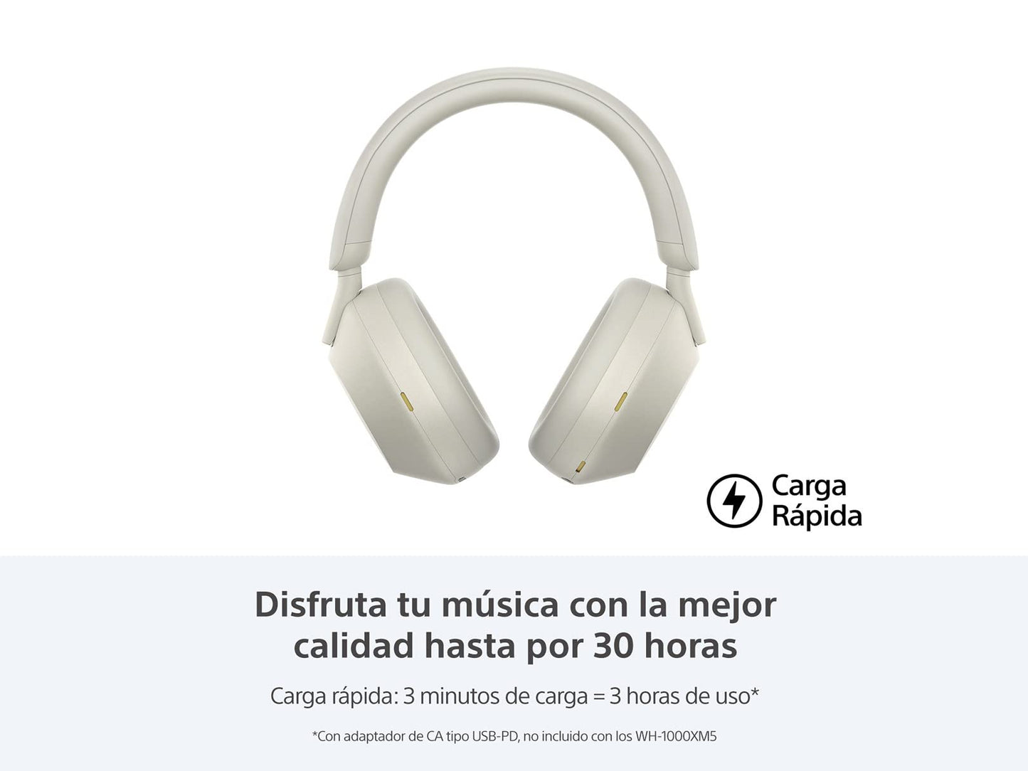 Sony WH-1000XM5 Noise Canceling Wireless Headphones - 30hr Battery Life - Over-Ear Style - Optimized for Alexa and Google Assistant - Built-in mic…
