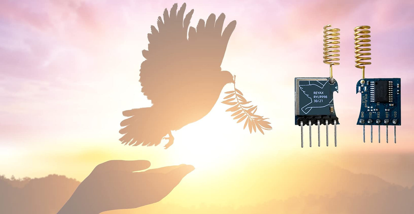 REYAX RYLR998 UART Interface 868/915 MHz Lora Module with Antenna FCC CE NCC IC Certification