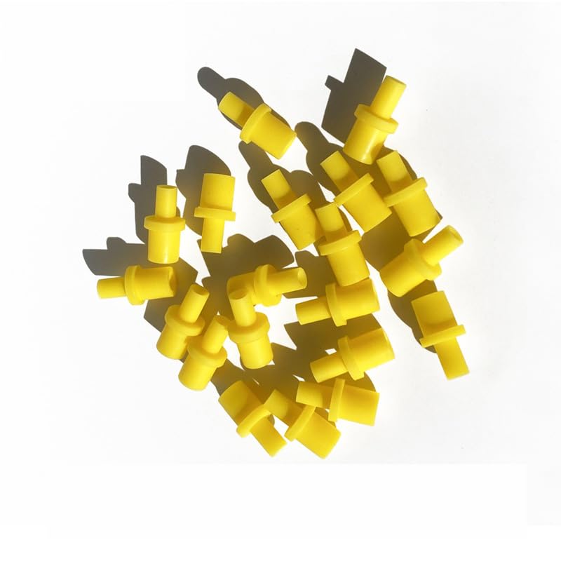 ThtRht 5 Pack Printhead Cleaning Kit Syringe Nozzle Connector Converter 4mm Yellow Rubber Adapter for Epson Ecotank HP Brother Inkjet Printer Cleaning