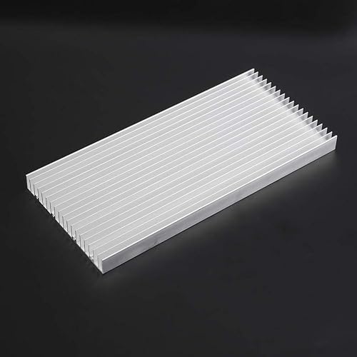 Large Aluminum Heatsink,Aluminum Heat Sink 300 * 140 * 20mm / 11.81 * 5.51 * 0.78" Big Heatsink Very Large Heat Sinks 30014020MM Heat Sinks Cooling 19