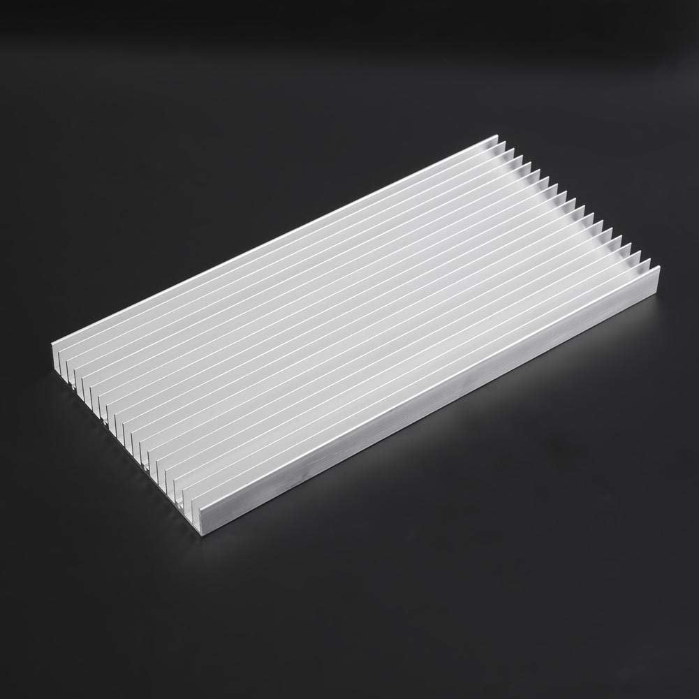 Large Aluminum Heatsink,Aluminum Heat Sink 300 * 140 * 20mm / 11.81 * 5.51 * 0.78" Big Heatsink Very Large Heat Sinks 30014020MM Heat Sinks Cooling 19