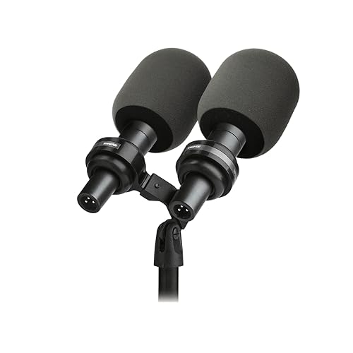 VIP55SM Dual Microphone Installation Kit Universal Stand for SM57 Presidential Microphone Twin Support Microphone Shock Mount