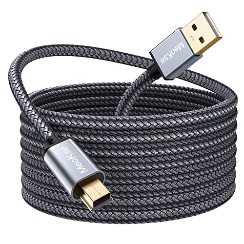 NA Meokse 20ft Mini USB Cable Portable USB 2.0 Type A to Mini B High Speed Data Charging Cable Compatible with Hero HD, Cell Phones, MP3 Players, Dash