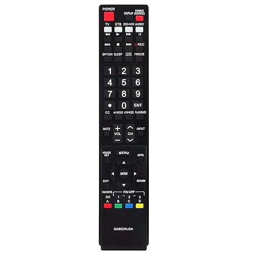 GA935WJSA Replace Remote fit for Sharp AQUOS TV LC40LE830U LC-40LE830U LC40LE830UN LC-40LE830UN LC46LE830 LC46LE830U LC46LE830U LC46LE830UN
