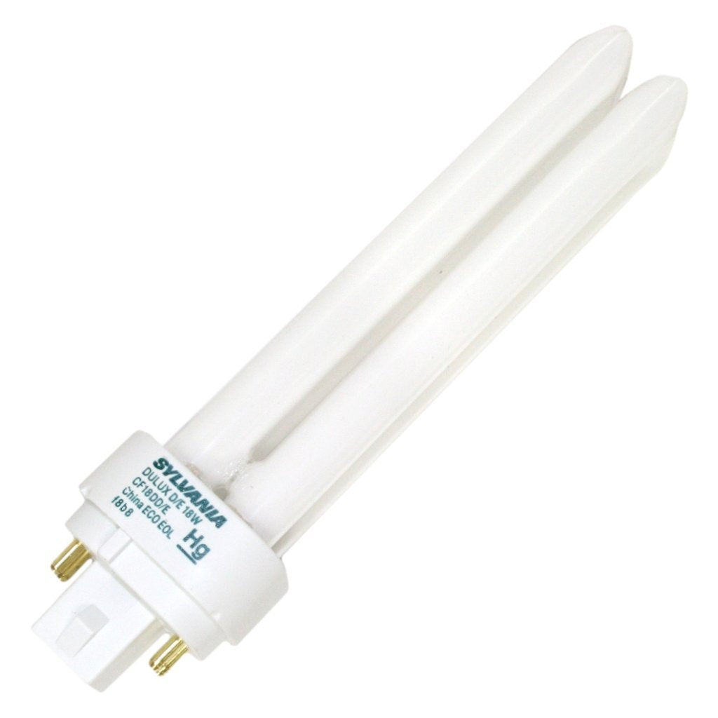 LEDVANCE Dulux D/E CFL Compact Fluorescent Light Bulb, 4 Pin, 18W, 10 Pack