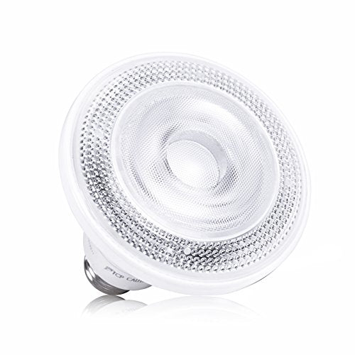 TCP LED12P30SD30KFL 12W Short Neck Dimmable LED PAR30, 850 Lumens of 3000K Warm White Flood Light - 40° Beam Angle in a Smooth White Housing with E26