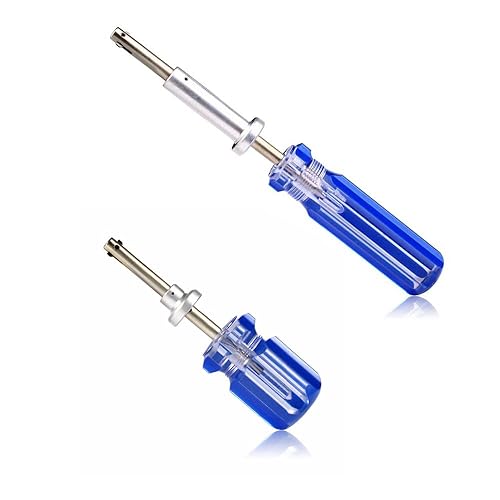 Flushbay Cable TV Terminator Tool 4 Inch +7 Inch CATV Cable Locking and Unlocking Terminator Tool 75Ohm Cable TV Anti-Theft Lock Key for TV Boxes