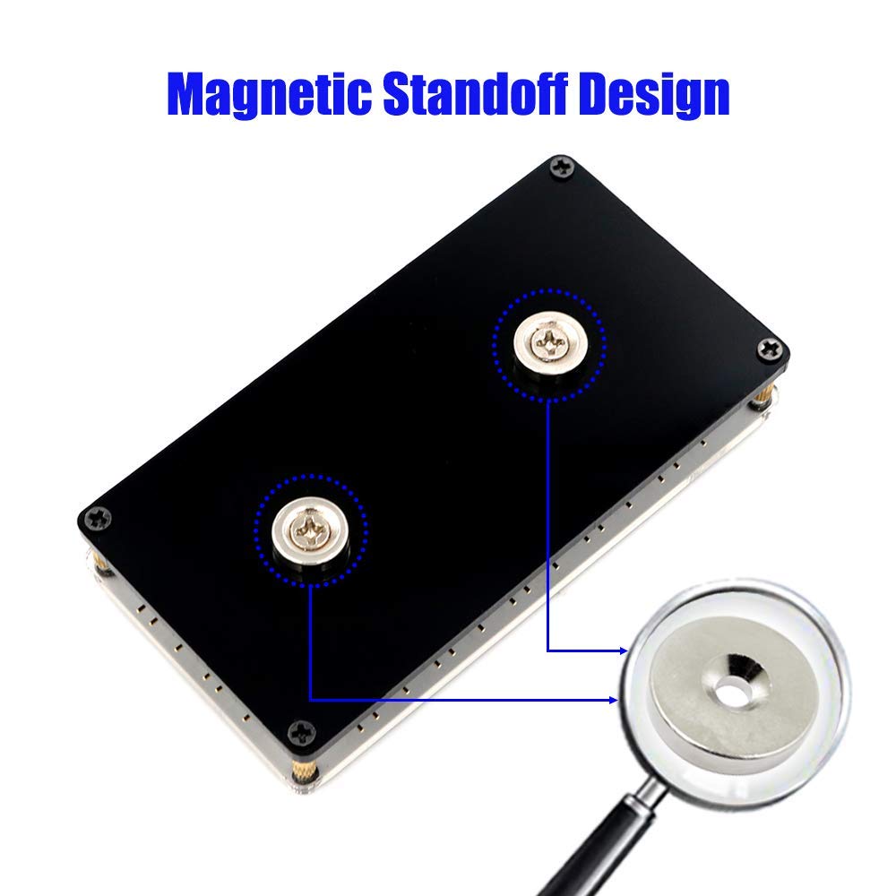 Mustpoint 12 Way 5V RGB LED Splitter Hub with PMMA Case and Magnetic Standoff for ASUS/MSI 5V 3Pin LED Controller with PMMA Case and Magnetic Standoff