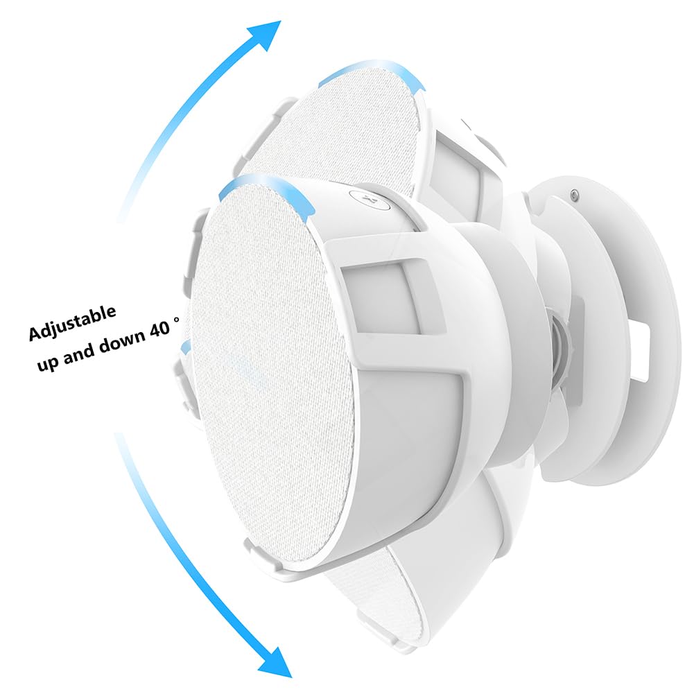 ALINUOYQ 4Pack Wall Mount Rack for Echo Pop, Stand Mount with Integrated Cable Management, Space Saving Mini Speaker Holder