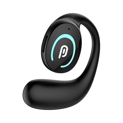 Sunffice Open Ear Bluetooth 5.3 Headphones,Single Wireless Earbuds with Earhooks,Noise-Cancellation Stereo Sound 36 Hours Playtime Sports Earpiece