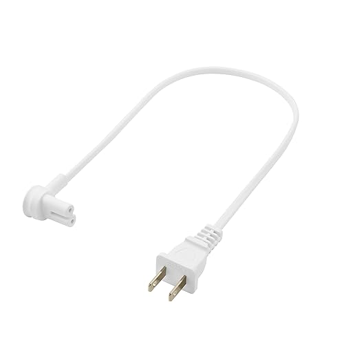 Vebner Extra Short Power Cord Compatible with Sonos Era 100 and Era 300 Speakers (White - 19.5 Inches)