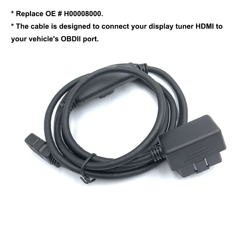 MOCW Interface Cable OBDII HDMI Plug Monitor Fit for Edge CS2 CTS2 CTS3 Replace H00008000