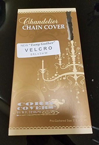 Chain and Cord Fabric Cover 6 ft Long Light Tan Flax Linen