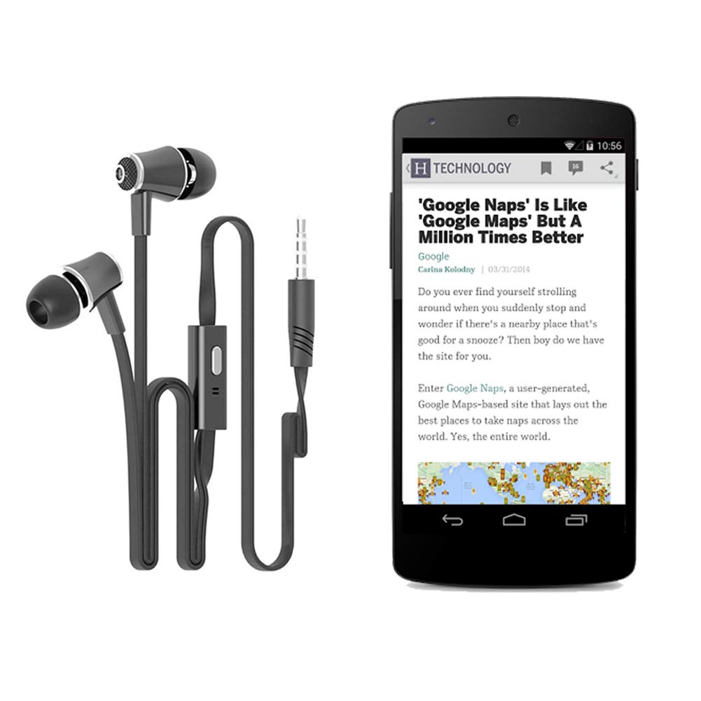 Earbuds for Kindle Fire, for Fire HD 8 HD 10,for Xperia XZ Premium/for Xperia XZs/ L1,in Ear Headset Smart Android Cell Phones Wired Earbuds…