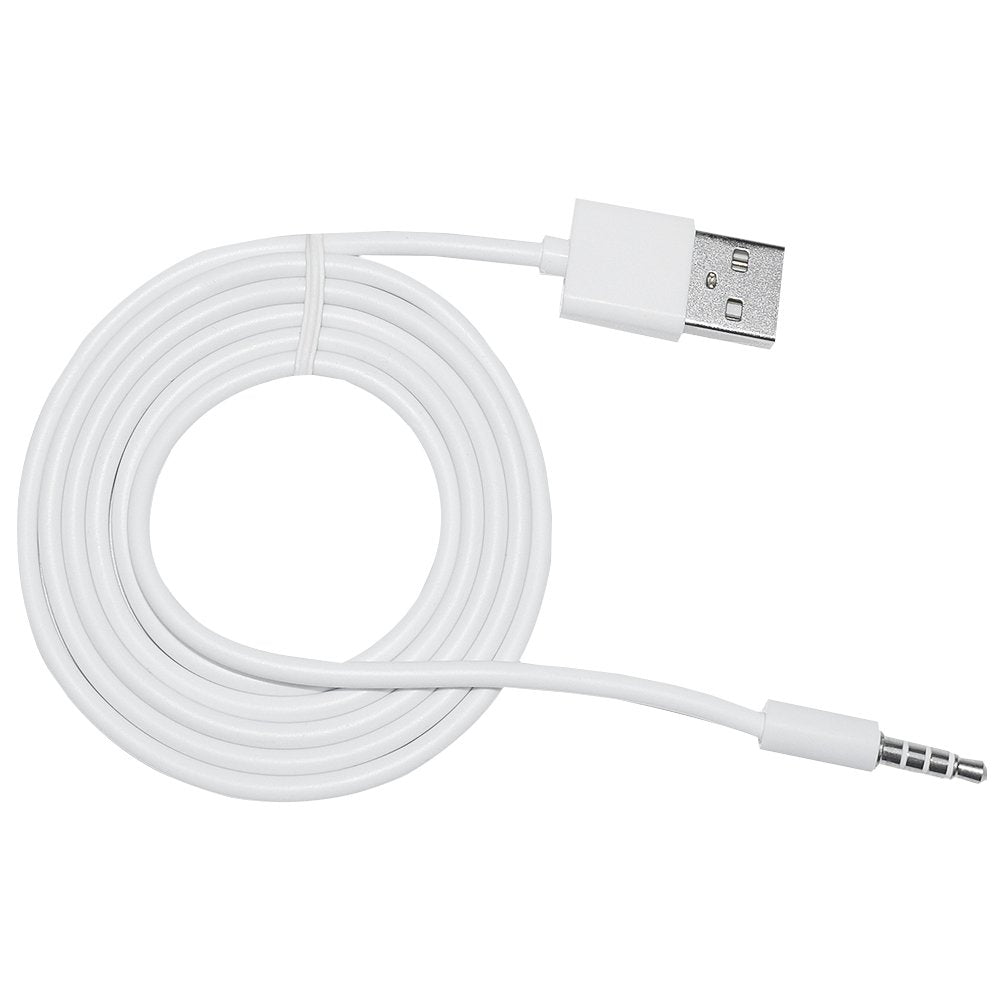 3.5mm Replacement USB Charger Cable Cord For Beats By Dre Studio Wireless headphones(White)