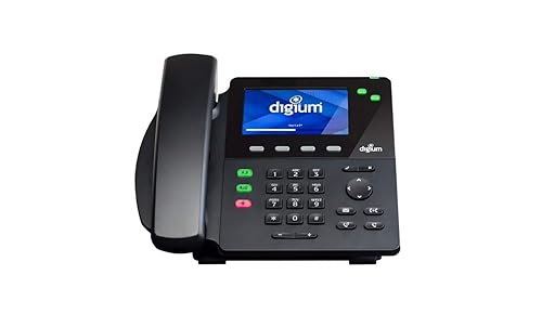 Digium D62 IP Phone 2-Line SIP with HD Voice, Gigabit, 4.3 Inch Color Display, Icon Keys