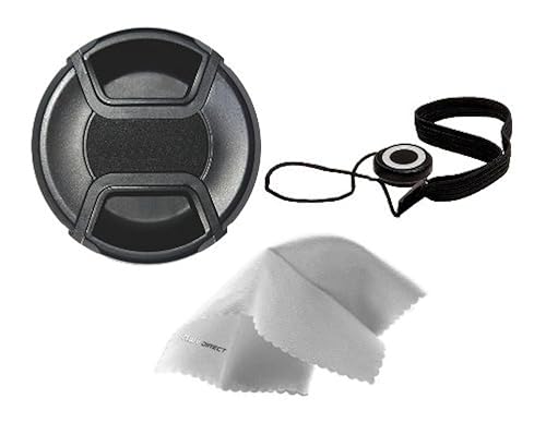 Compatible with Canon EF-S 17-85mm f/4-5.6 is USM Lens Cap Center Pinch (67mm) + Lens Cap Holder
