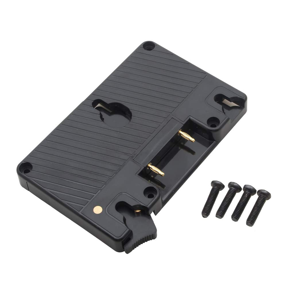 FocusFoto Battery Power Supply Adapter Plate with D-tap Output for ANT0N Bauer Gold Mount Battery for Panasonic DSLR Camera Camcorder