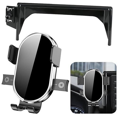 YEGZA Car Phone Holder for 2019-2025 Toyota RAV4 LX XLE?2019-2025 Hybrid LE XLE SE Woodland XLE, Prime SE Auto Accessories Navigation Bracket Interior