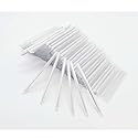1000PCS Fiber Splice Sleeves,2.4mm Diam 60mm Length,Fusion Fiber Optic Cable Heat Shrinks Tubing,with Box,304 Stainless Steel PE Clear Hot Melt