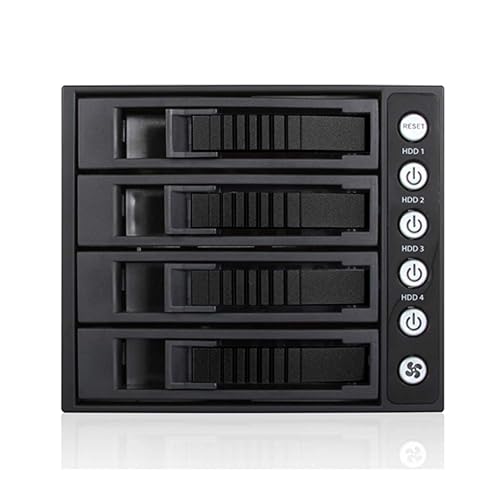 iStarUSA BPU-340MS-BLACK 3X5.25 to 4X3.5 12G MiniSAS