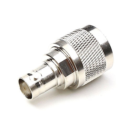 Oiyagai 2pcs BNC Female to UHF Male Adapter PL259 Connector, RF Coaxial Coax Adapter Nickel-Plated Brass for Antenna, Ham Radio, WiFi Router, Wireless