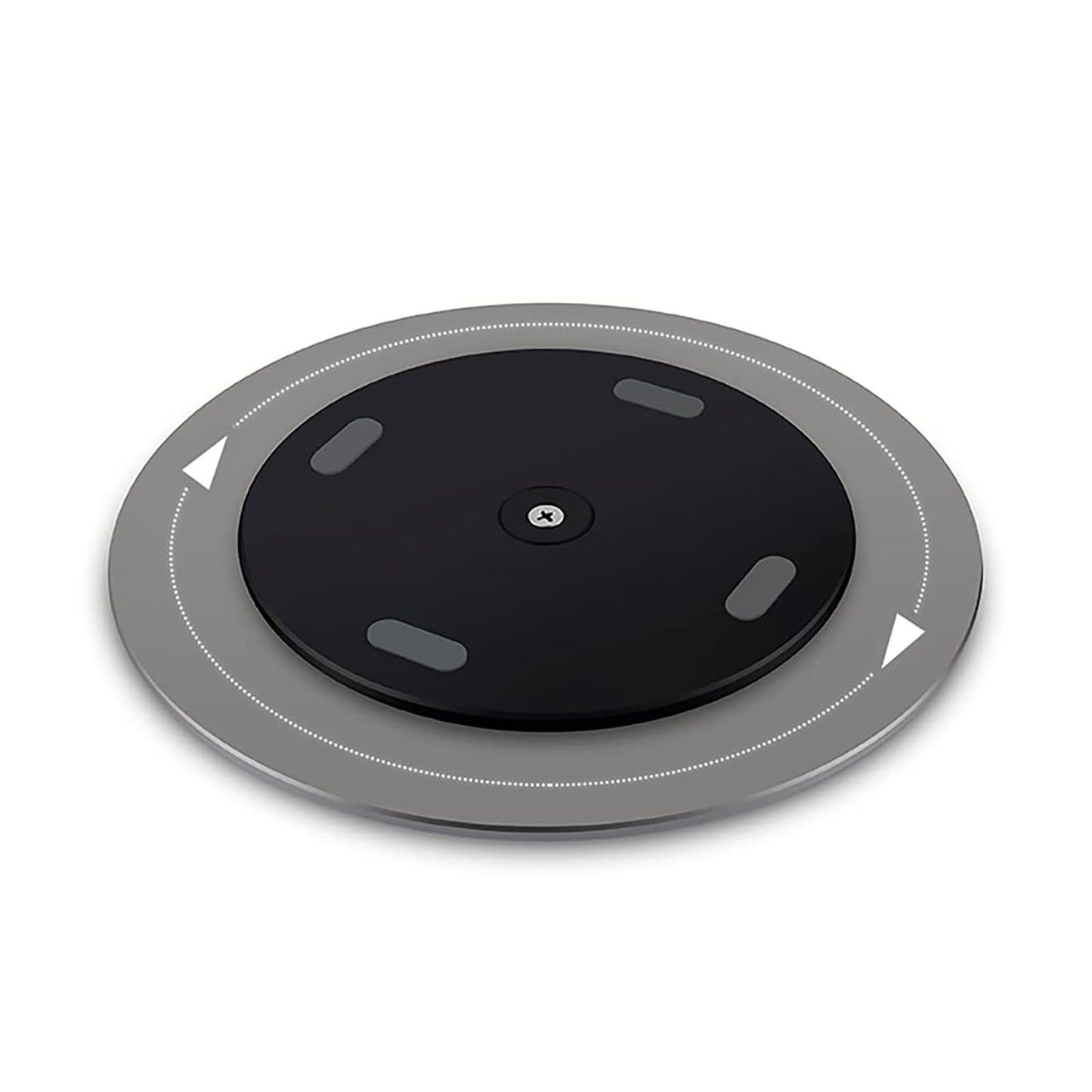 Yoqanr 360° Rotation Monitor Stand, Grey Aluminum Alloy, Wide Compatibility for iMac, Laptop, Potted Plants, Arts & Crafts and More