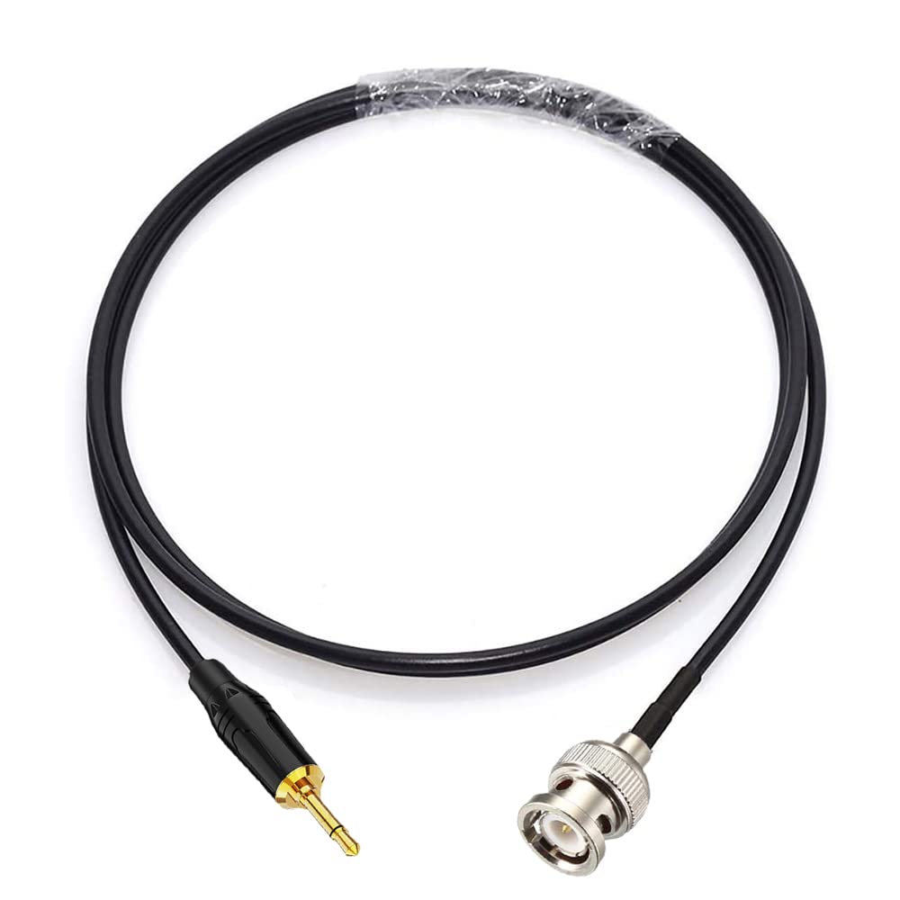 supmory BNC Male to 3.5mm Mono 1/8" TS Stereo Plug Adapter Radio Antenna Extension Cable 10 feet