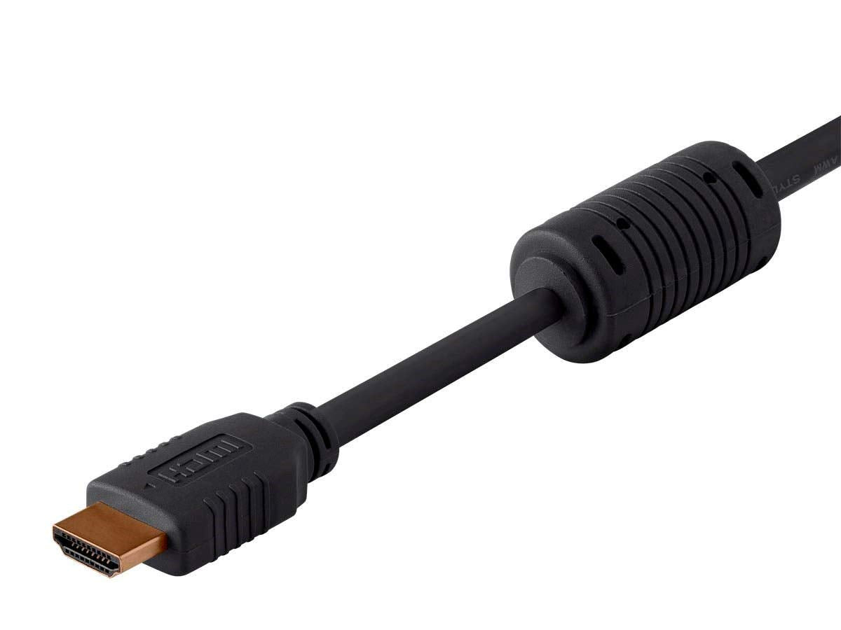 Monoprice High Speed HDMI Cable - 4K@60Hz HDR, 18Gbps, YUV 4:4:4, 26AWG, 20 Feet, Black - Select Series