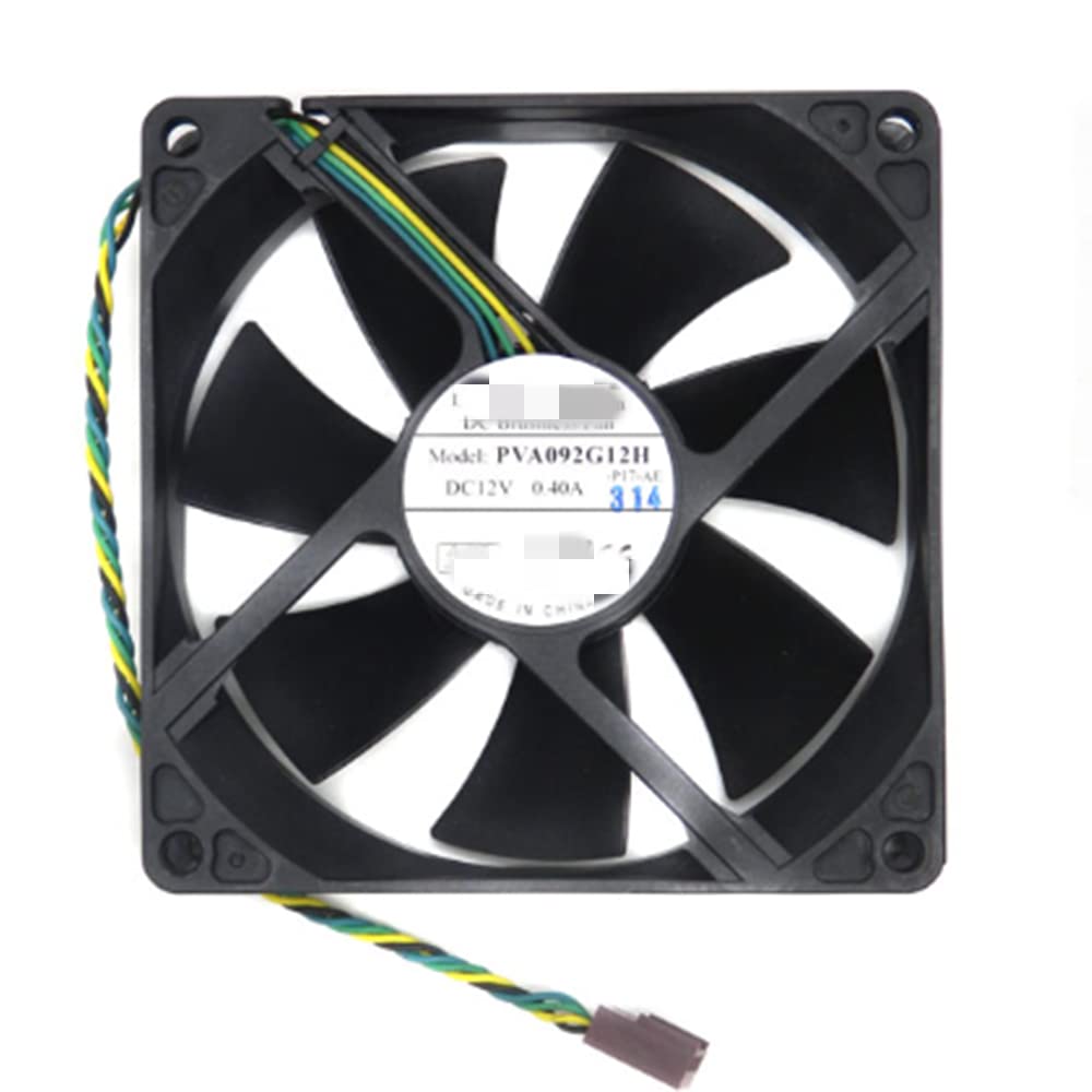 Case Cooling Fan for HP Elite 8100 8000 8200 8300 Pro 6000 6005 6200 6300 6305 DC 12V 0.40A 4-WIRE/4-PIN P/N:Foxconn PVA092G12H 580230-001 Size:92mm x