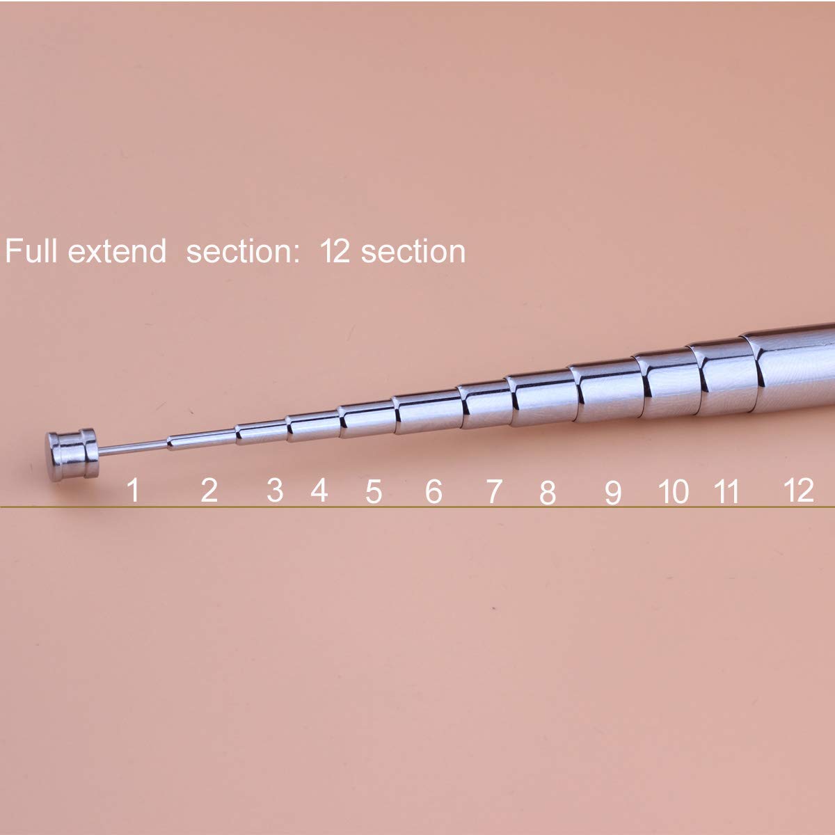 12 Sections Telescopic Aerial Antenna FM 75 Unbal for All F Connector Radio and Compatible with Tivoli Audio Model One, Two, Three,Musicsystem Radio